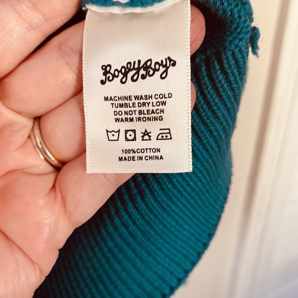 Bogey Boys Teal and White Argyle Sweater Diamond Golf Top Men’s Size Small NEW - Picture 4 of 7